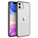 Buy Online Transparent case with rubber sides (shock proof) for Apple iPhone Smartphone