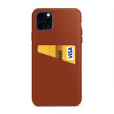 Buy Online Genuine PU Leather Case with Card Slots for Apple iPhone Mobile
