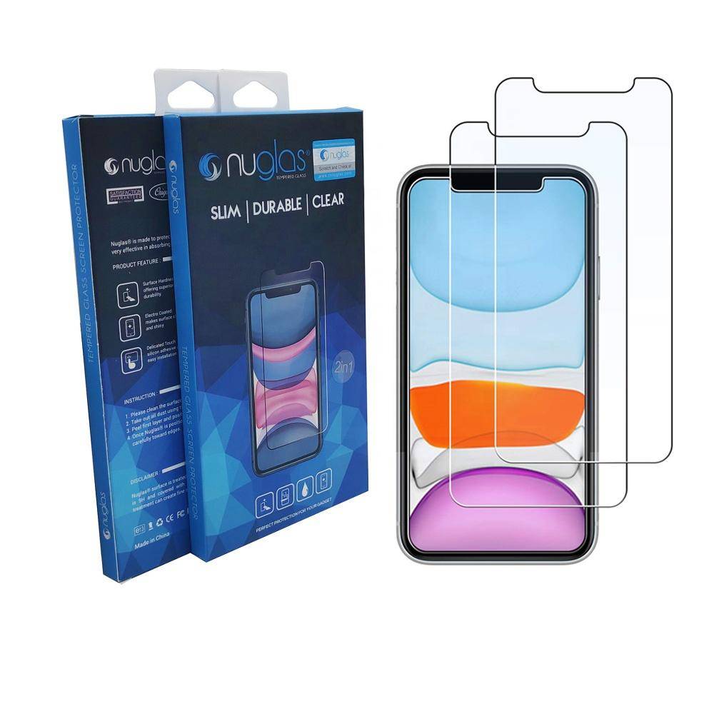 Buy Online Nuglas Screen Protector for Apple iPhone - 2 Pack Tempered Glass Protection